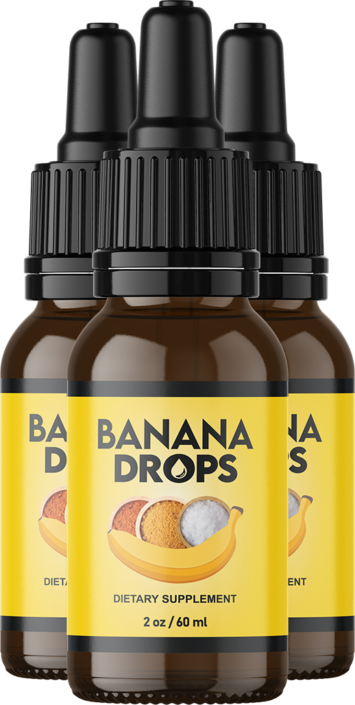 Banana Drops-supplement-3-bottles